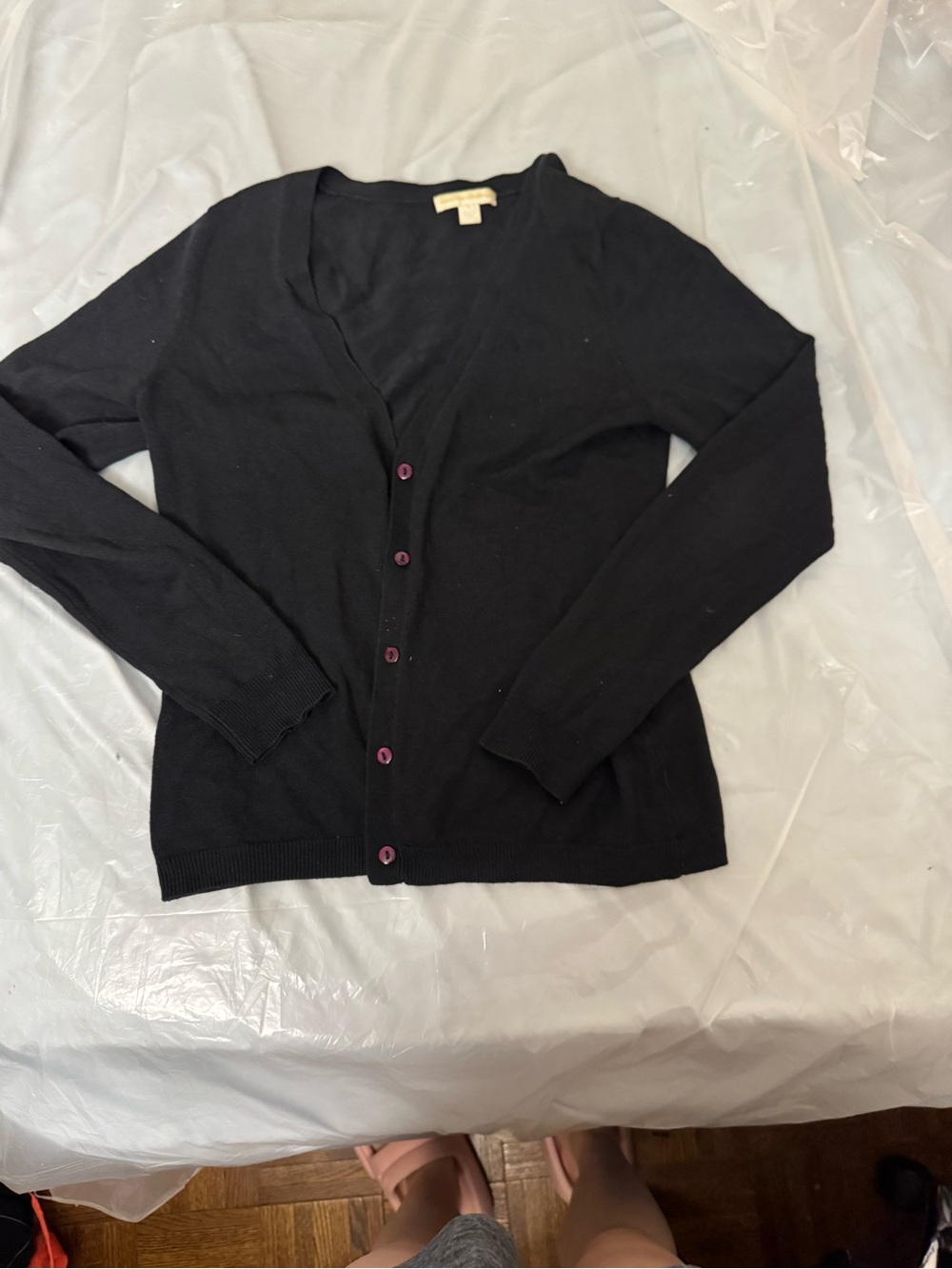 Black Cardigan Sweater